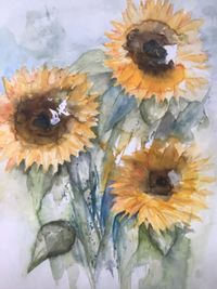 Sonnenblumen, 2019, 56 x 42 cm